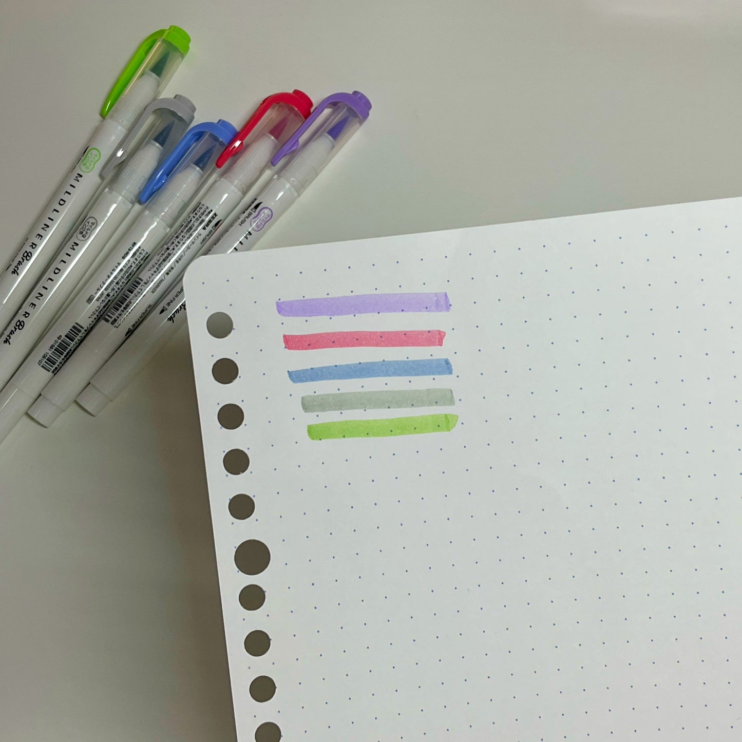 Mildliners اقلام فرشاة زيبرا مايلدلاينرز