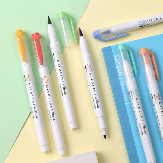 Mildliners اقلام فرشاة زيبرا مايلدلاينرز