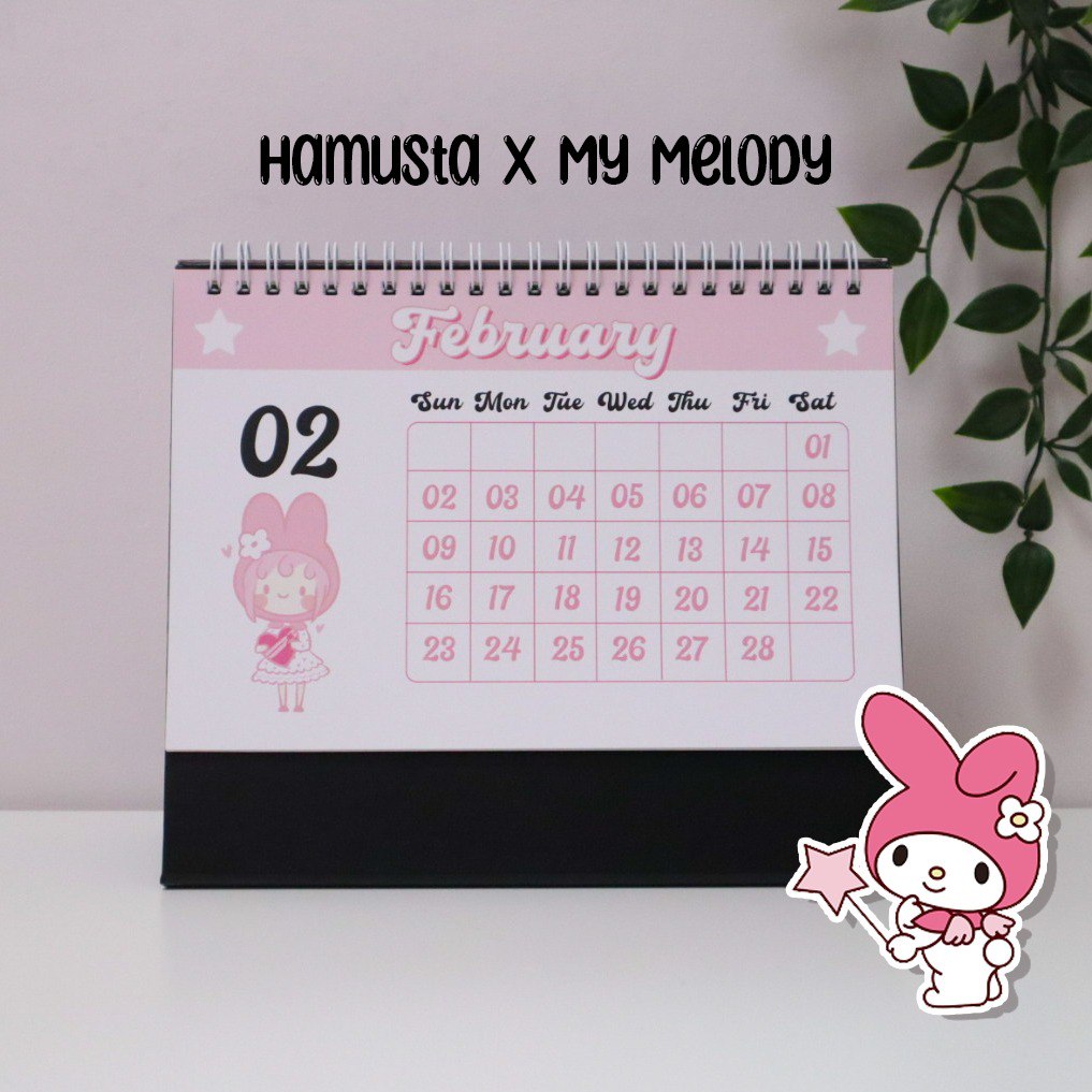 رزنامة مكتب لعام ٢٠٢٥ : Hamusta girl × Sanrio